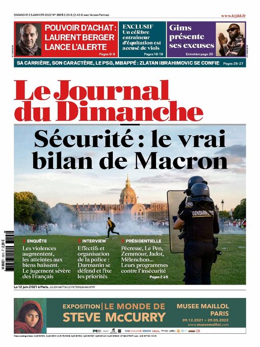 Cover image for Le Journal du dimanche: No 3915